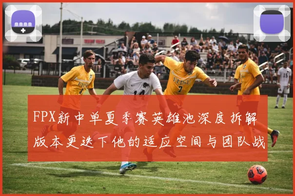 FPX新中单夏季赛英雄池深度拆解 版本更迭下他的适应空间与团队战术重构